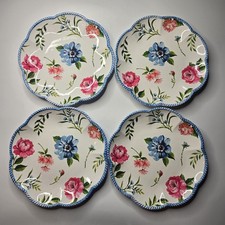 4 Shabby Chic Floral Melamine