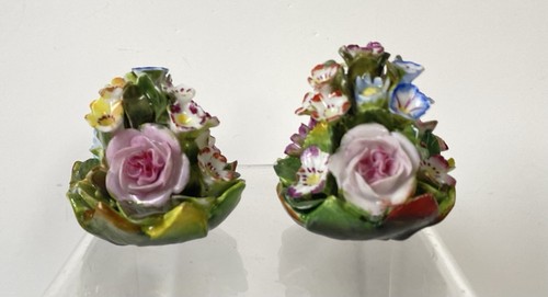 Pair victorian posies of - of,