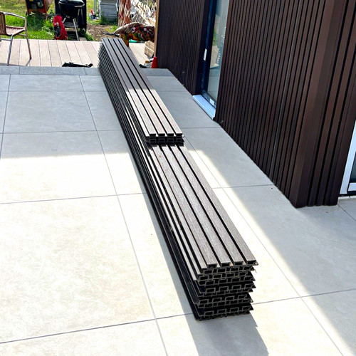 Composite brown hollow slatted - hollow,