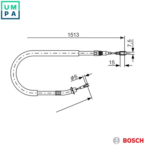 Cable pull parking brake - brake, 987