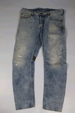 Vintage Diesel W33 L32 Regular Slim-carrot Blue Rombee Jeans
