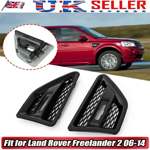Gloss black side wing - 2x,