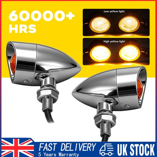 2pcs chrome amber - 2pcs, motorcycle