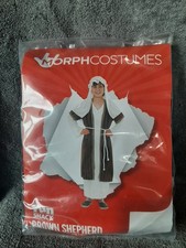 Kids Brown Shepherd Costume Size M Boys Christmas Nativity Innkeeper Fancy Dress