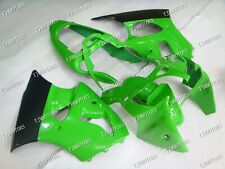For Kawasaki ZX6R 2000-2002 Green Black ABS Injection Mold Bodywork Fairing Kit