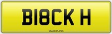 BLACK H NUMBER PLATE RARE