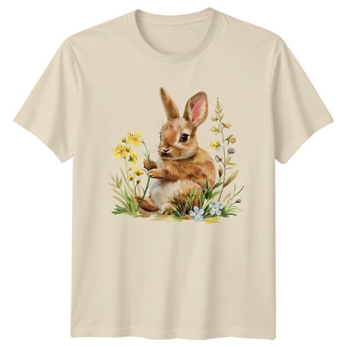 Watercolor bunny rabbit with - rabbit,