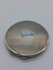 Antique Silver Hallmarked Compact Mirror Birmingham 1924 - 46g Full Weight