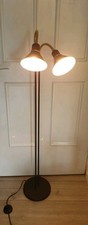 Vintage Belid Swedish Floor Lamp 1970s Black Gold Dual Spotlight Retro MCM