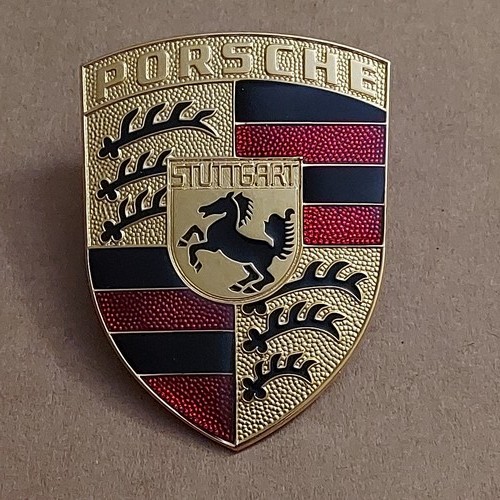 Vintage porsche hood - hood, crest