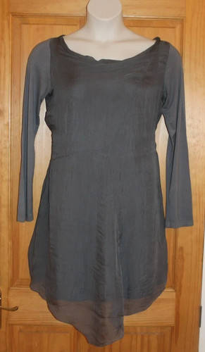 Grey crinkle effect - , hem