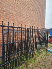 Wrought Iron Fencing And Two Gates