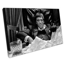 Monochrome Tony Montana Canvas