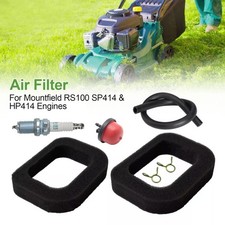 Fits Mountfield RS100 SP414 & HP414 Air Filter, Plug & Primer Bulb Service Kit