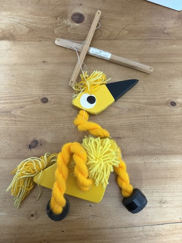 Bird puppet wooden vintage - puppet,
