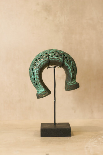 Benin bronze bangle 107g - bangle,