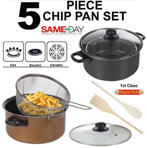 Non stick chip pan - pan, fat
