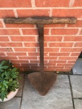 Agricultural Vintage Iron Peat Cutter /Turf Lifter  Spade /Shovel Farming Tool