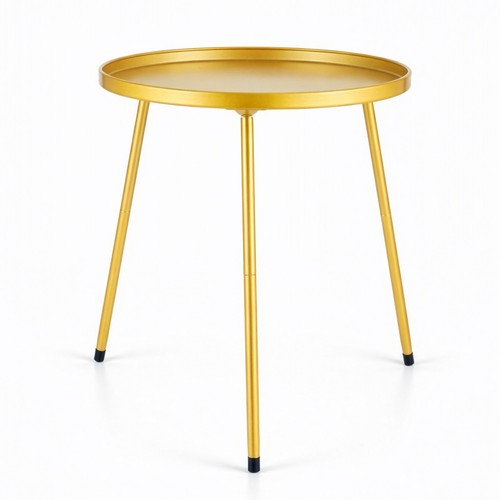 Round side table metal end - round,