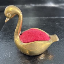 Vintage Brass Pin Cushion In