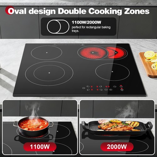 6600w electric ceramic hob - 6600w, 4