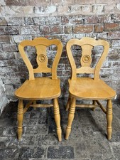 Pair Bullseye Dining Chairs