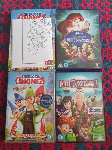 Dvds sherlock gnomes hotel - 3x, gnomes/hotel