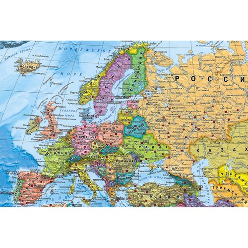 Europe political map wall - europe,