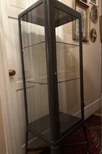 IKEA Fabrikor Grey Glass Display Cabinet Collection Only