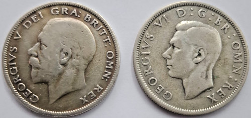 Pre 1947 silver - 2×, uk