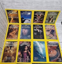 1998 National Geographic Magazine Full Year 12 Issues Bundle. PD
