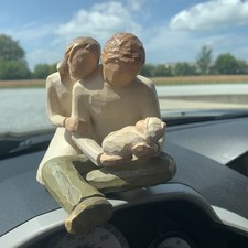 Willow Tree "New Life" Mother, Father, & Newborn Baby Sculpture 2000 Susan Lordi