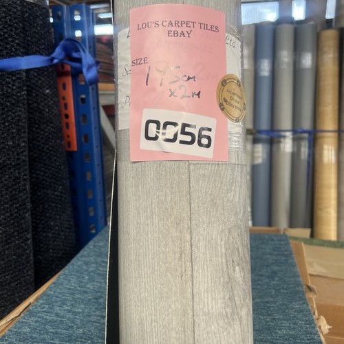Grey plank affect vinyl - plank,
