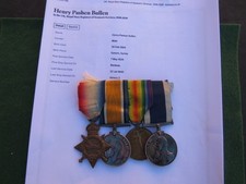 WW1 MEDAL TRIO & LS & GC MEDAL TO K.21888 H P BULLEN SPO HMS VICTORY