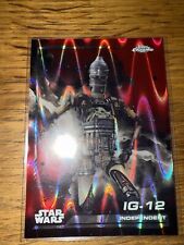 2024 Topps Chrome Star Wars IG-12 Red Wave Blaster Exclusive #40