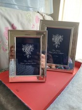 CHROME SILVER DIAMANTE CORNERS PHOTO FRAME THE JULIANA COLLECTION  4 X 6 & 5 X 7