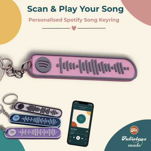 Personalised song keyring - personalised,