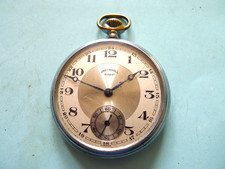 Ingersoll Regent Nickel Pocket Watch.. 50mm.. Hand Wind.  TLC..