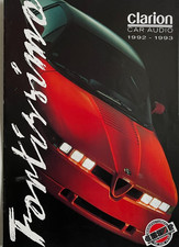 Alfa Romeo SZ ES30 8 Page Clarion Car Audio Sales Brochure UK Motorshow 1992