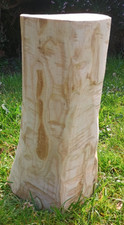 Log side table solid hardwood