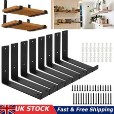 8x Shelf Brackets Rustic Heavy