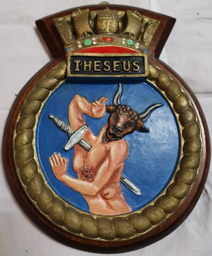 Hms theseus ship - hms, crest