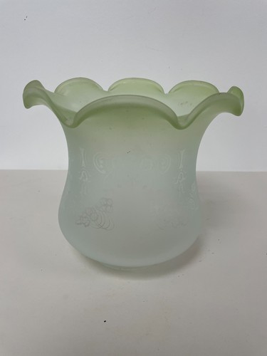 Glass shade for antique oil - shade,