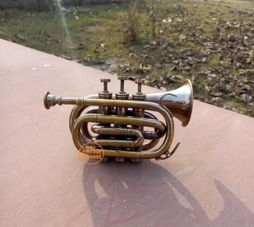 Brass antique finish trumpet - brass,