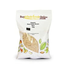 Organic Short Grain Brown Rice 1kg | BWFO | Free UK Mainland P&P