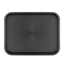 Black Plastic Tray Set Pack of