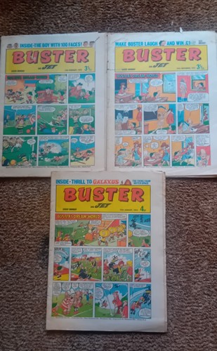 Buster and jet comics - buster, jet,