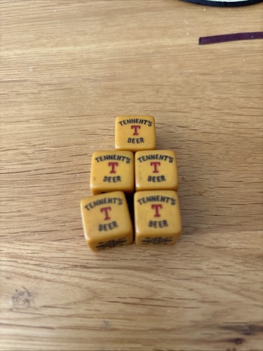 Tennents beer 1960s dice - beer,
