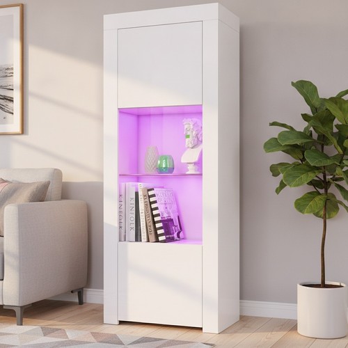 White 160cm modern led glass - led,