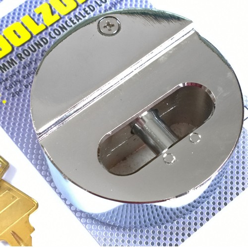 73mm round concealed padlock - round,
